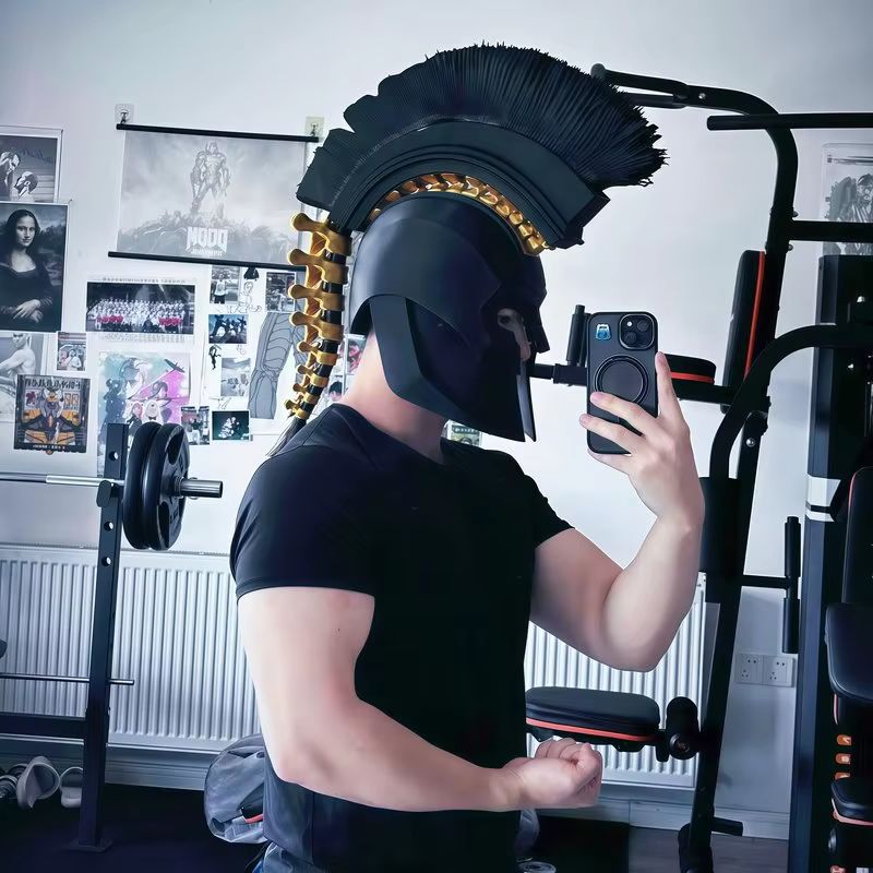 Cosplay Prop Display - Шлем Агамемнона из «Одиссеи», древнегреческий римский,