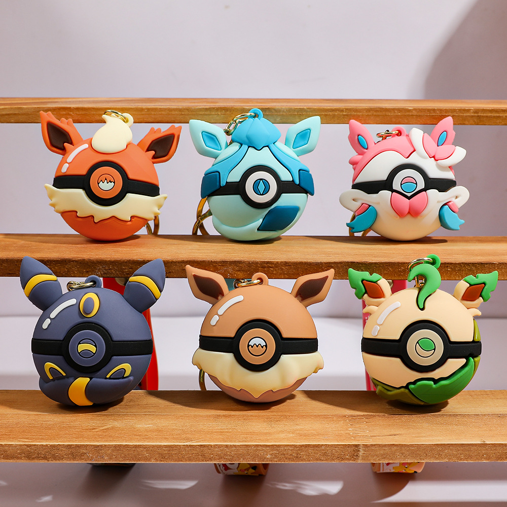Pokeball Cosplay Prop - Набор из 6 брелоков с Пикачу: