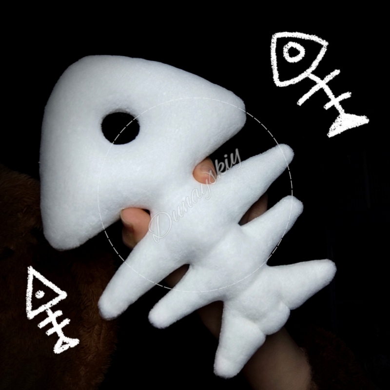 Плюшевый брелок в виде рыбьей  – обзор и цена Fishbones Cosplay Prop